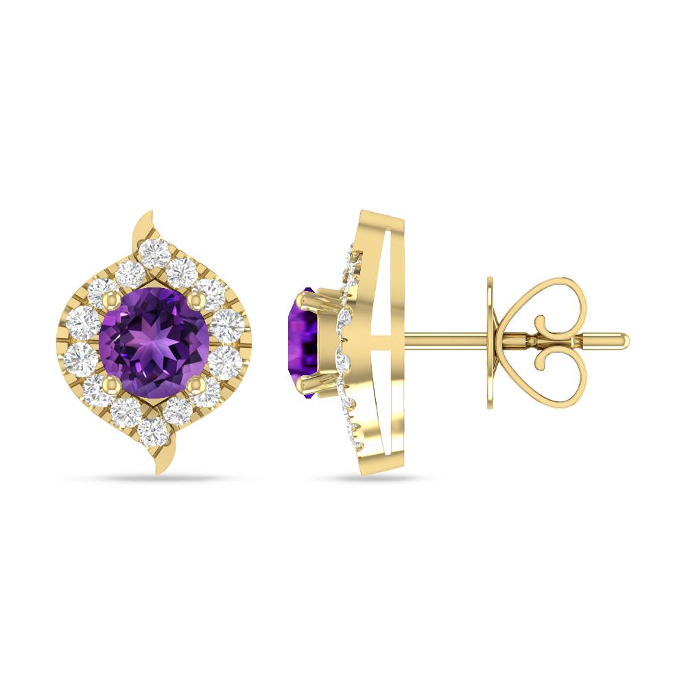 Yellow Gold - Amethyst