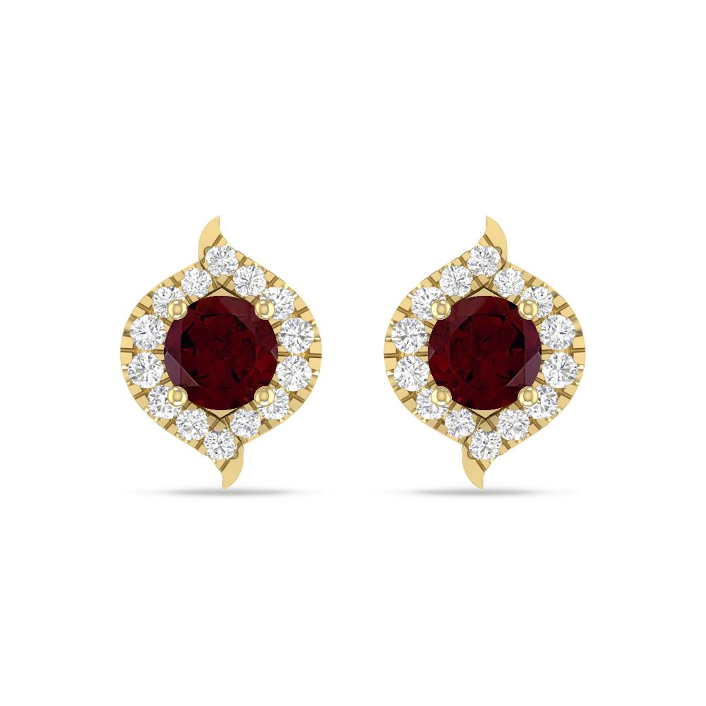 Yellow Gold - Garnet