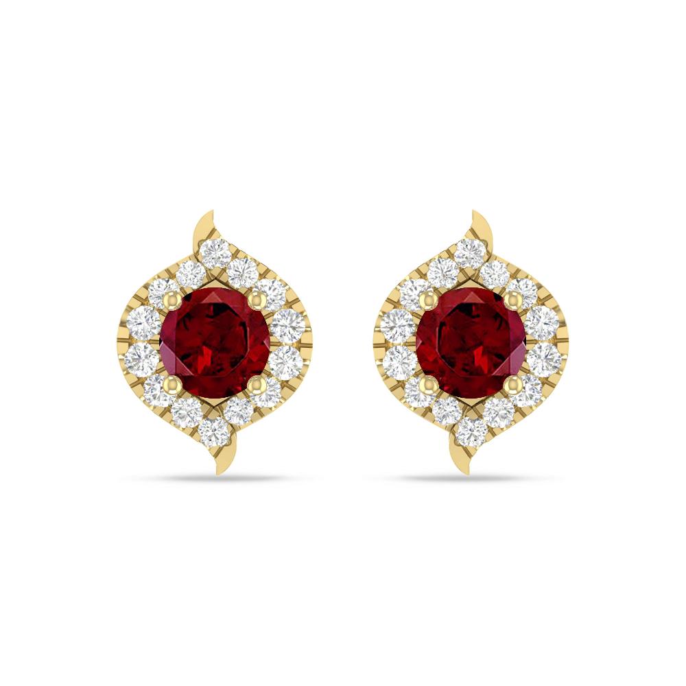 Yellow Gold - Garnet