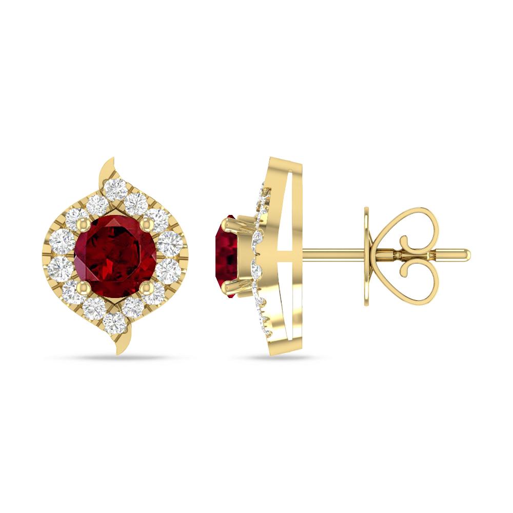 Yellow Gold - Garnet