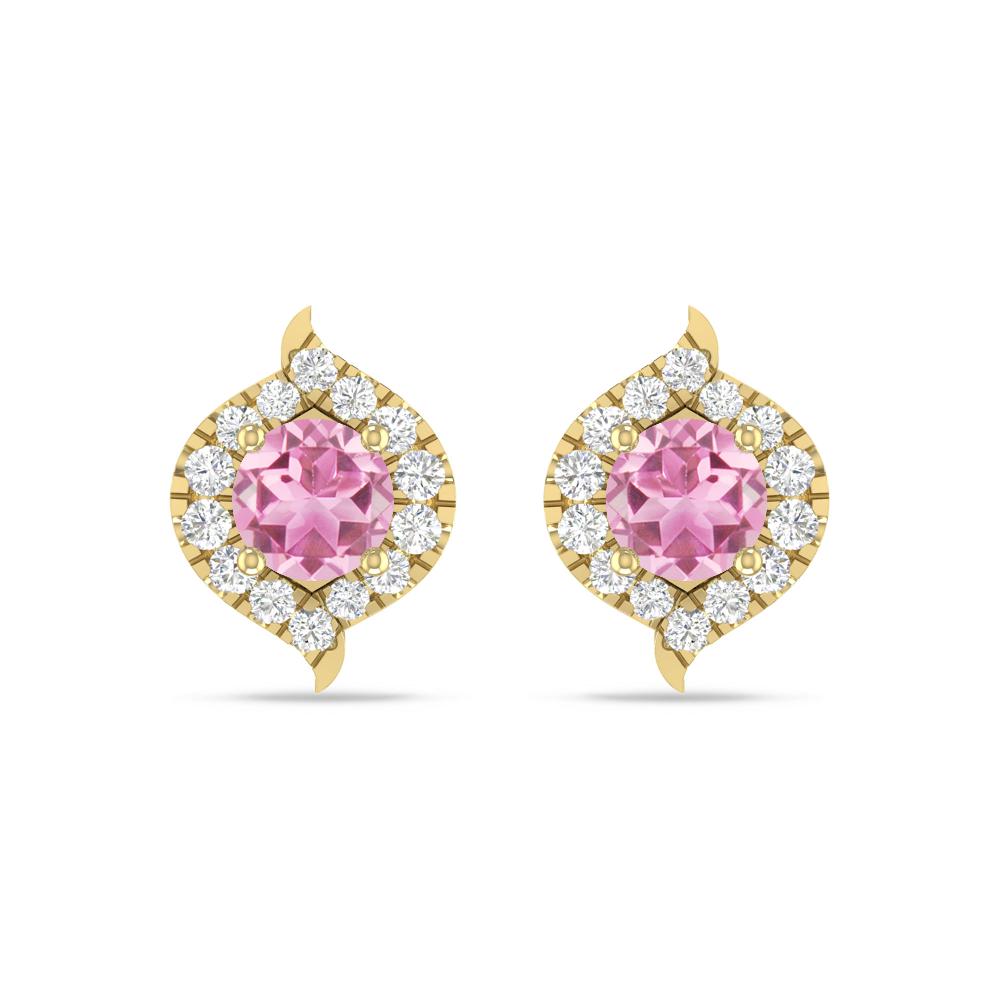 Yellow Gold - Pink Tourmaline