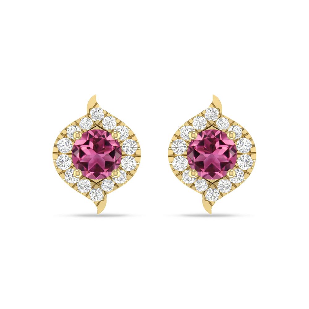Yellow Gold - Pink Tourmaline