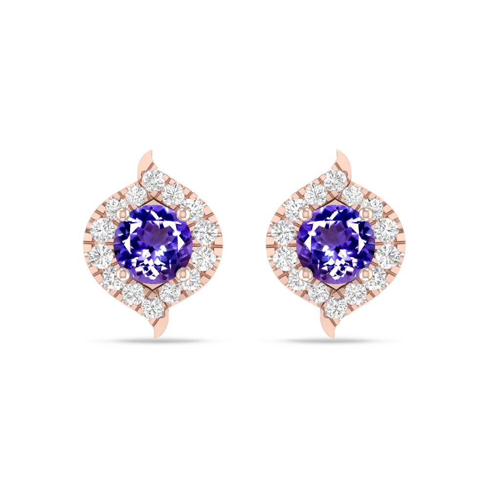 Rose Gold - Tanzanite