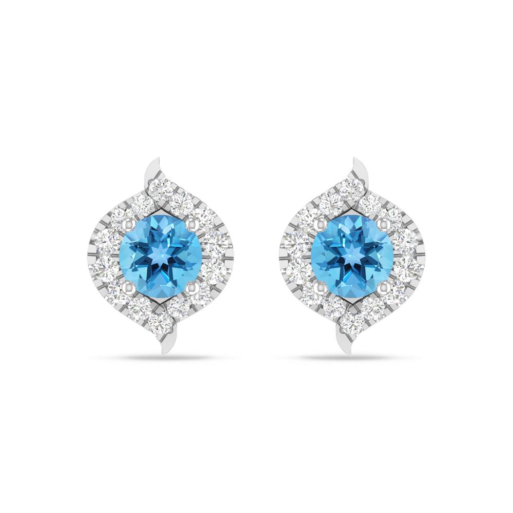 White Gold - Blue Topaz