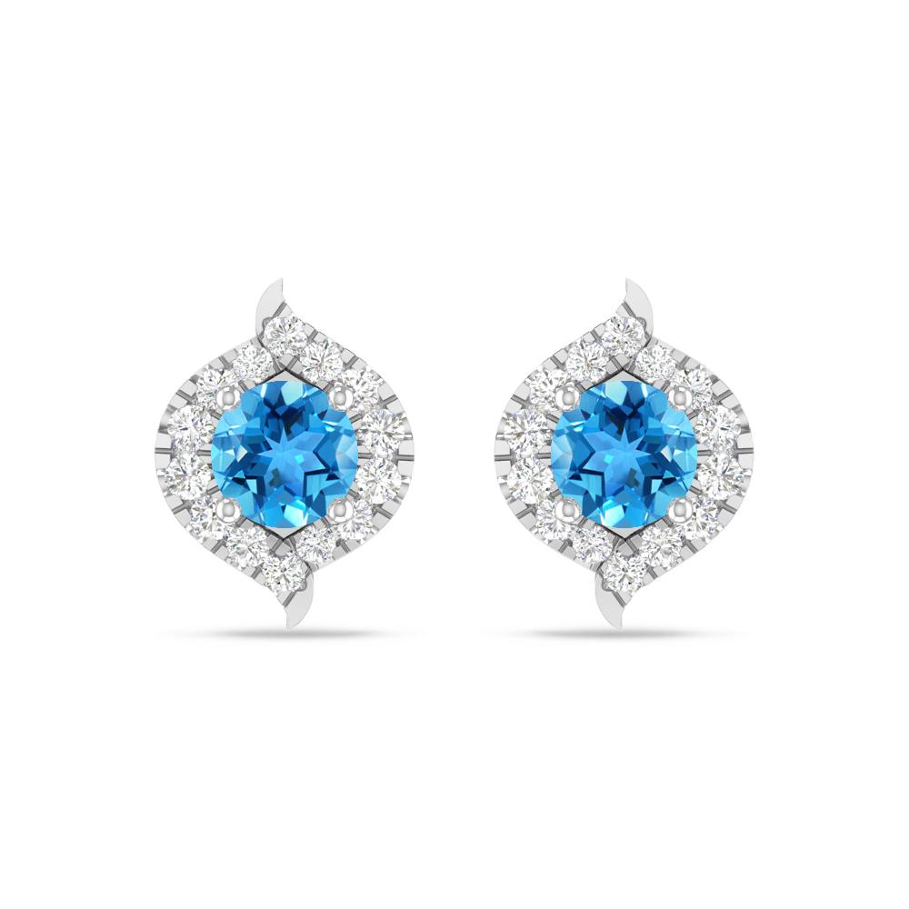 White Gold - Blue Topaz