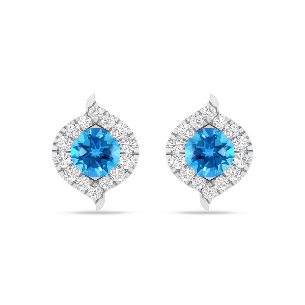 White Gold - Blue Topaz