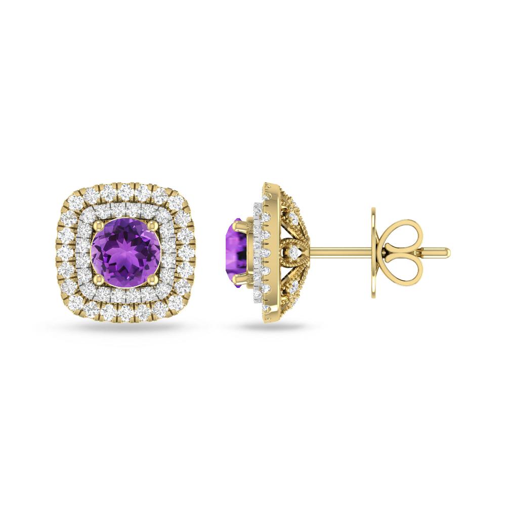 Yellow Gold - Amethyst