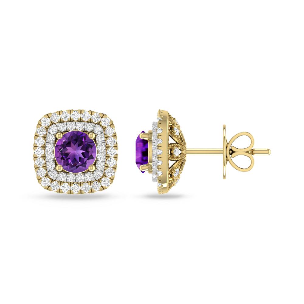 Yellow Gold - Amethyst