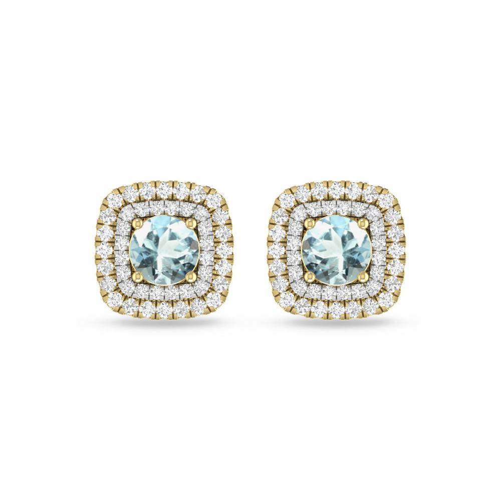 Yellow Gold - Aquamarine