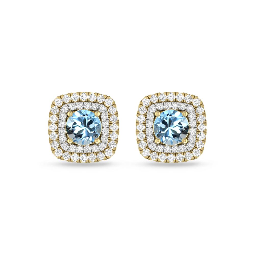 Yellow Gold - Aquamarine