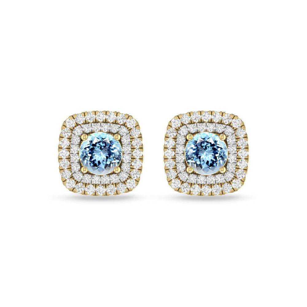 Yellow Gold - Aquamarine