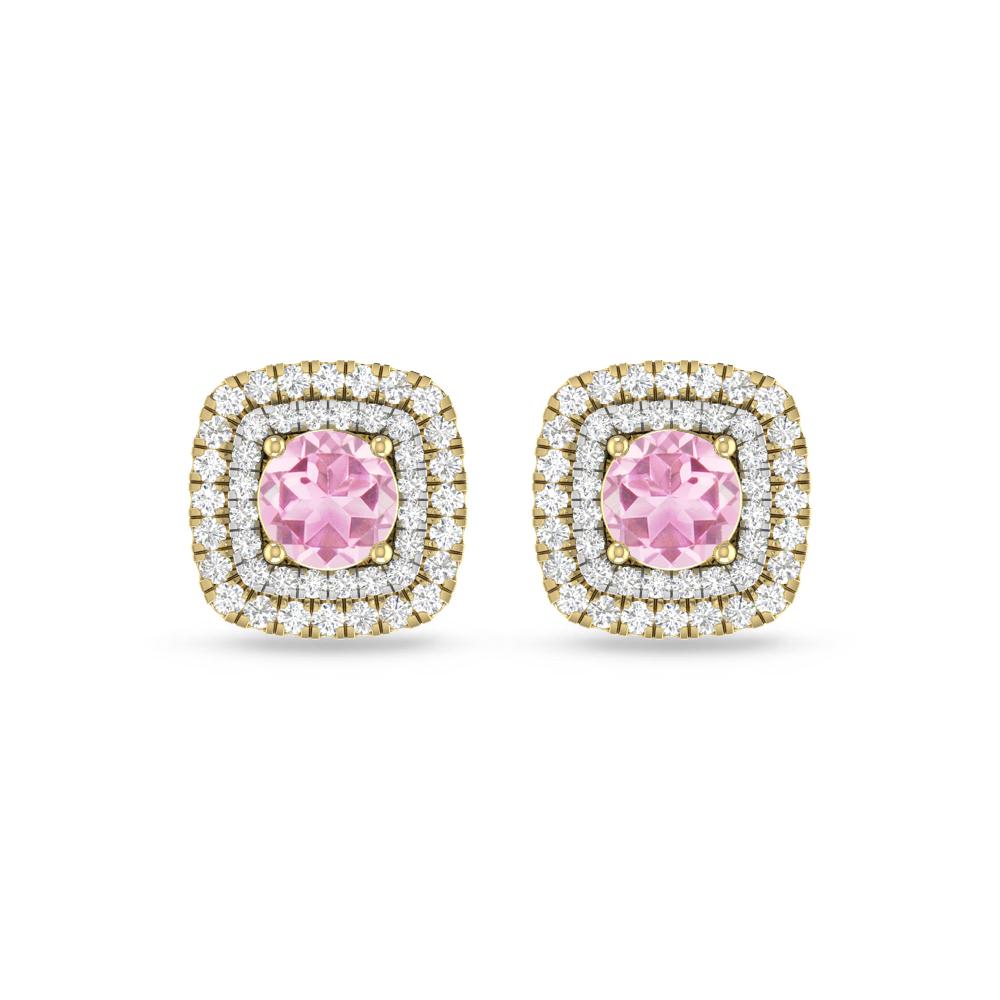 Yellow Gold - Pink Tourmaline