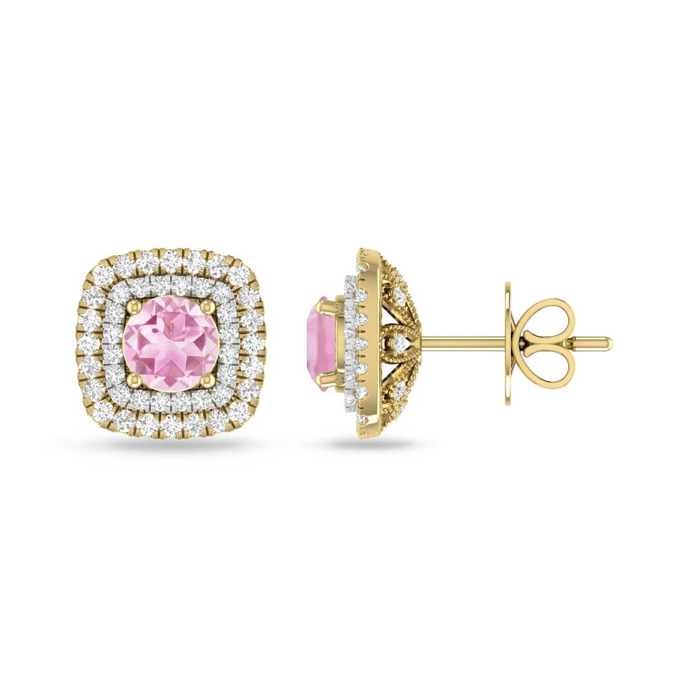 Yellow Gold - Pink Tourmaline