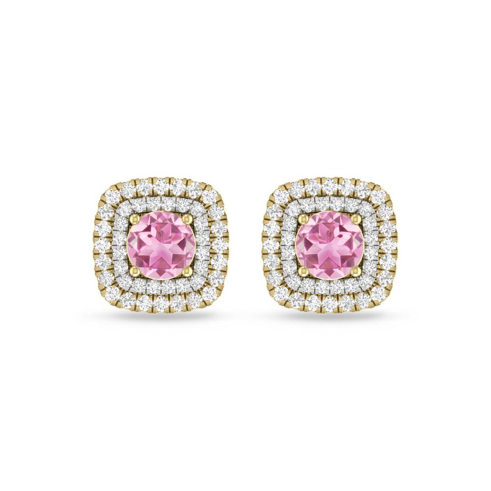 Yellow Gold - Pink Tourmaline