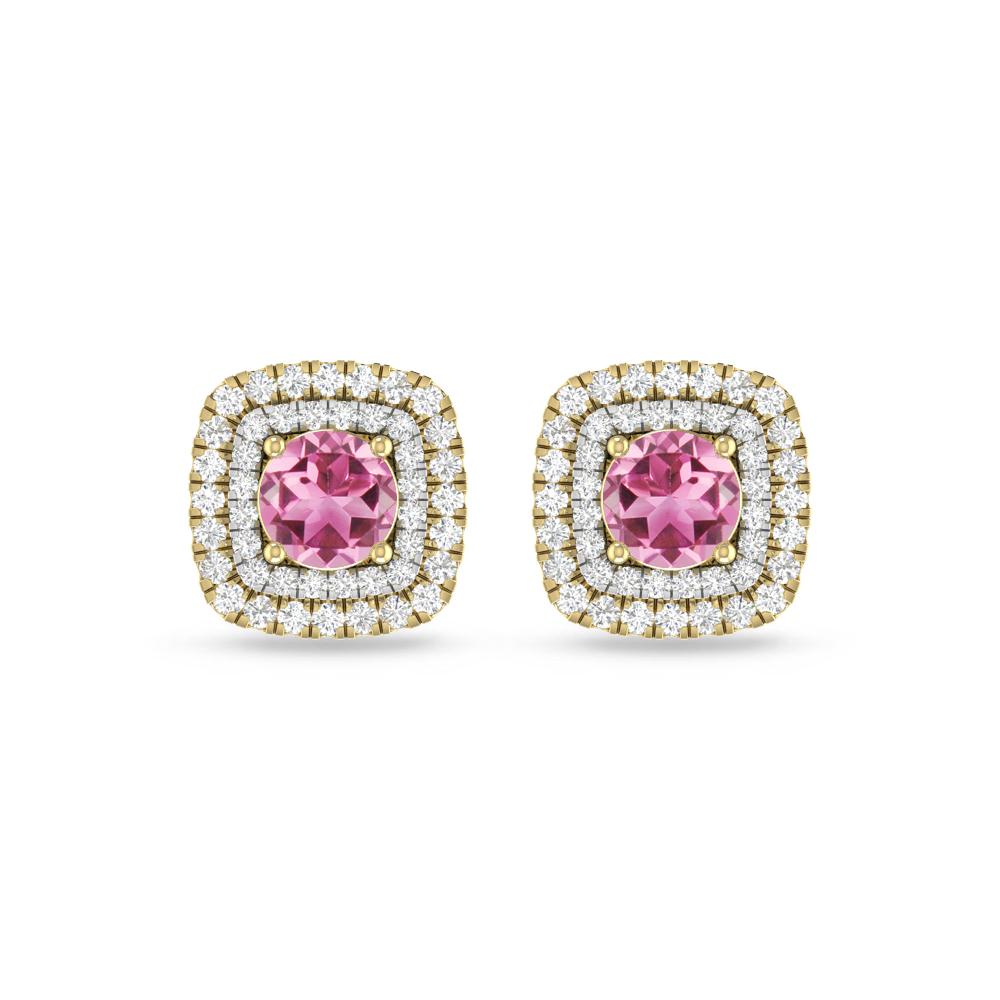 Yellow Gold - Pink Tourmaline
