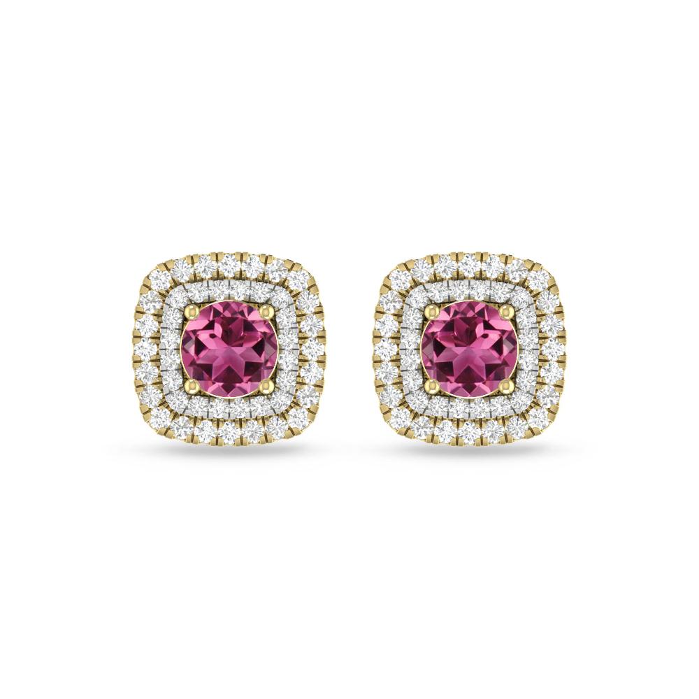 Yellow Gold - Pink Tourmaline