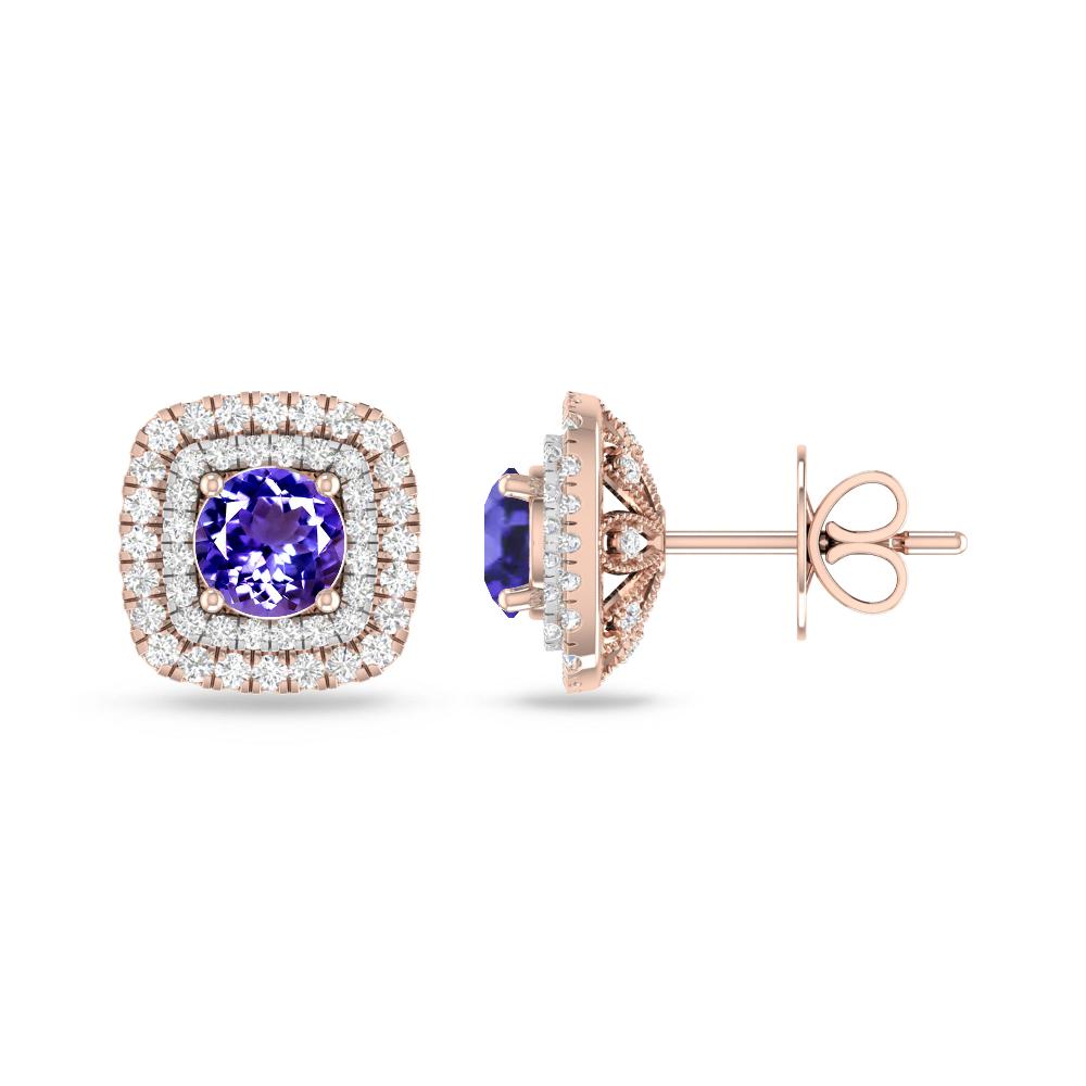 Rose Gold - Tanzanite