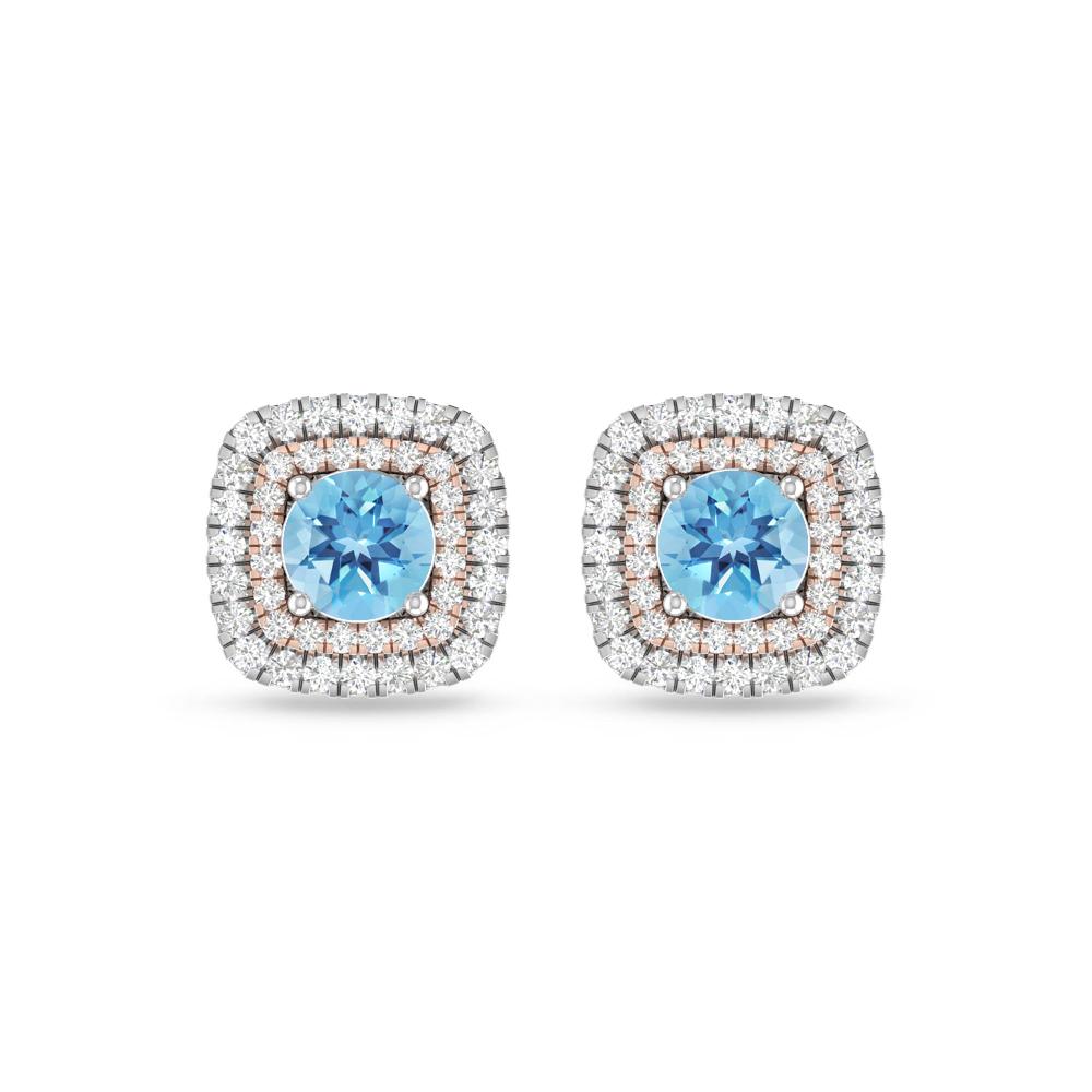 White Gold - Blue Topaz
