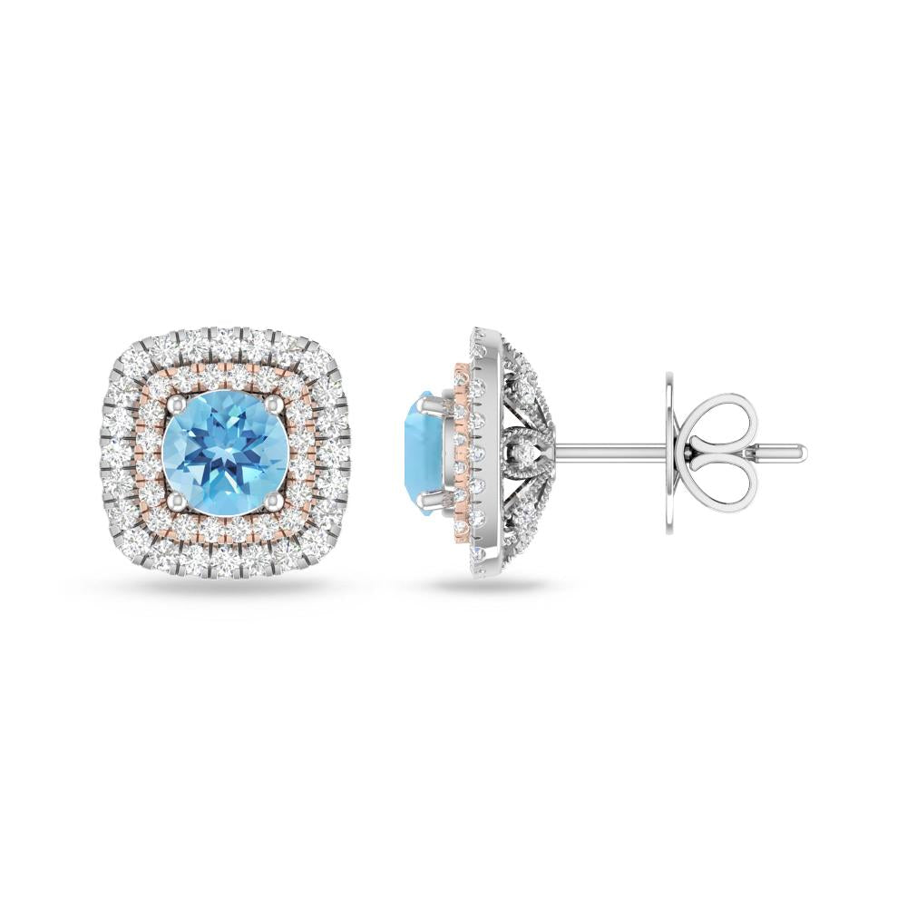 White Gold - Blue Topaz