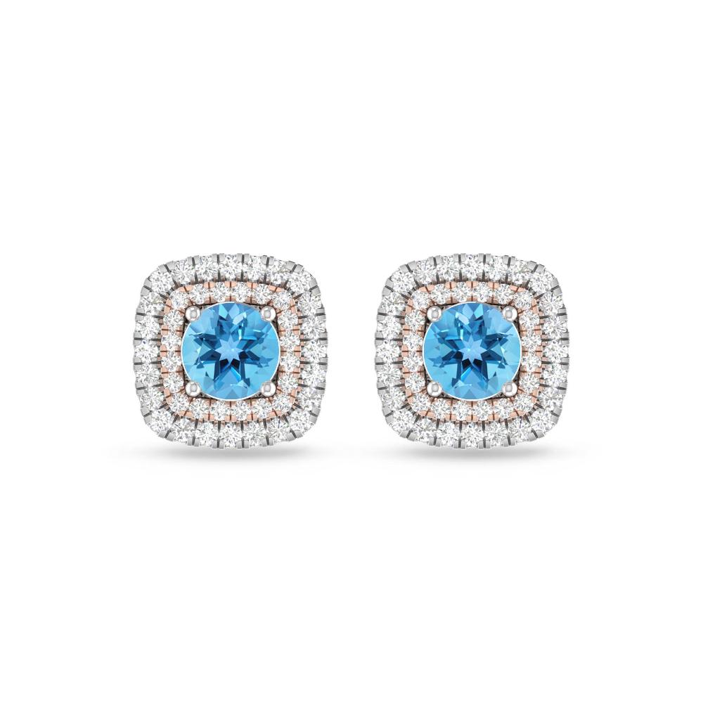 White Gold - Blue Topaz
