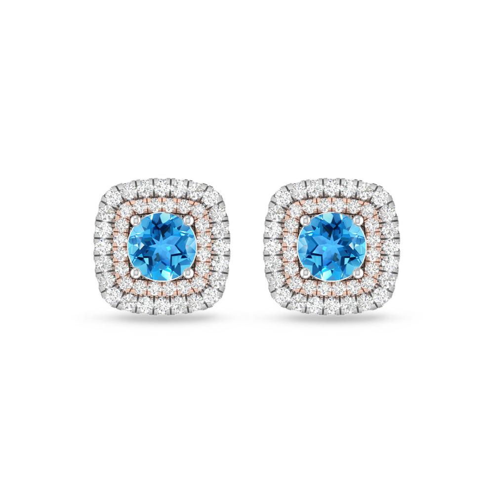 White Gold - Blue Topaz