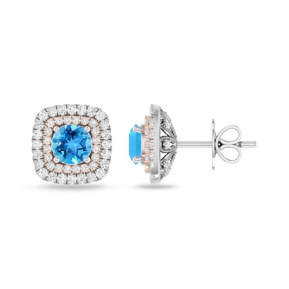 White Gold - Blue Topaz