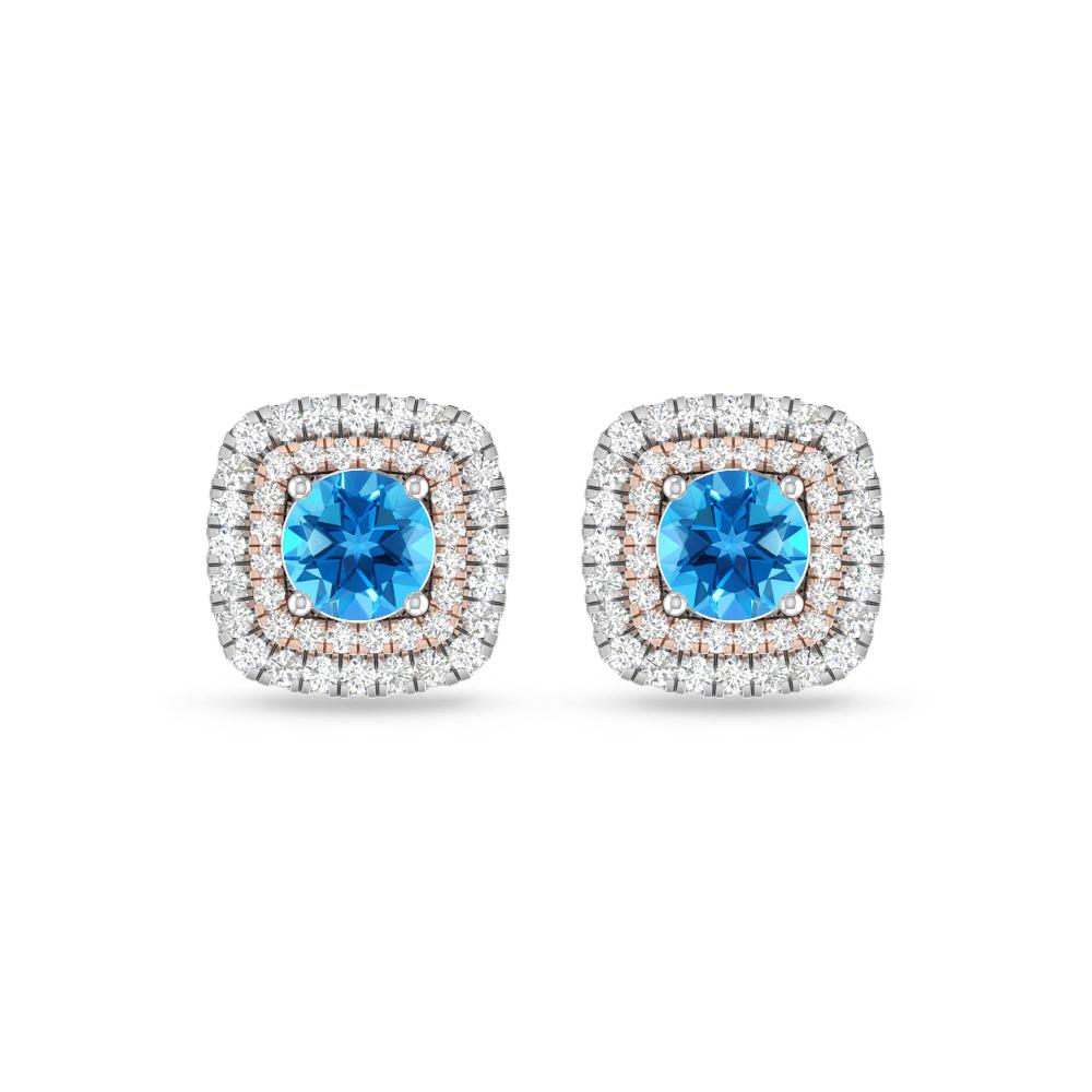 White Gold - Blue Topaz