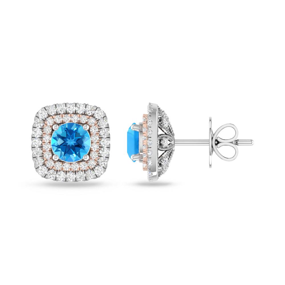 White Gold - Blue Topaz