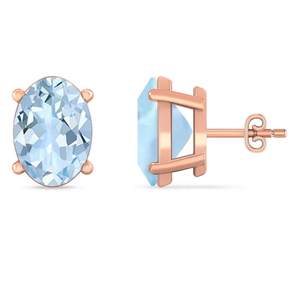 Rose Gold - Aquamarine
