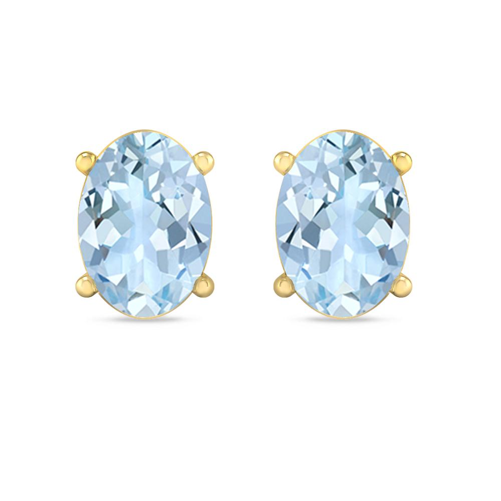 Yellow Gold - Aquamarine