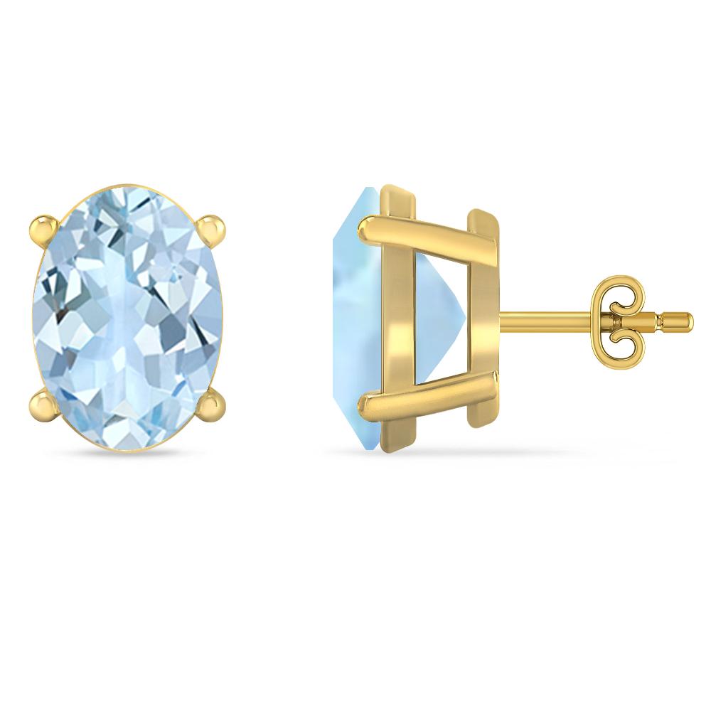 Yellow Gold - Aquamarine