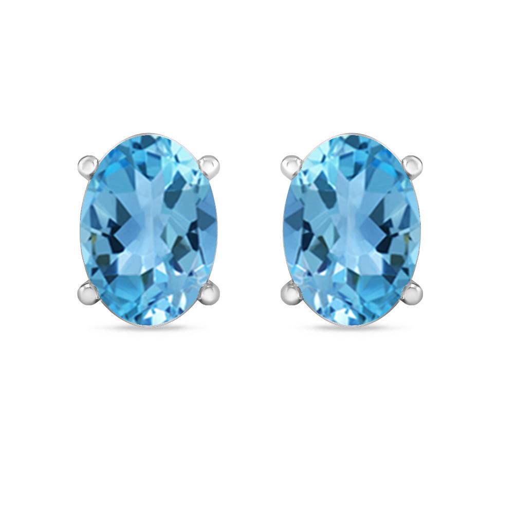 White Gold - Blue Topaz
