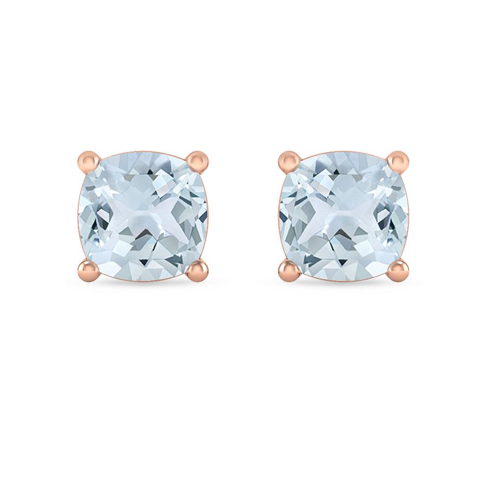 Rose Gold - Aquamarine