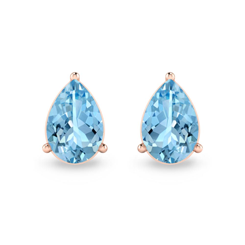 Rose Gold - Aquamarine