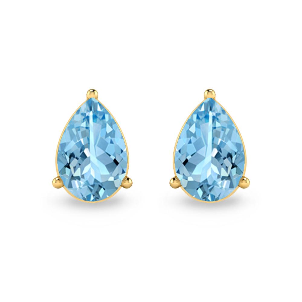 Yellow Gold - Aquamarine