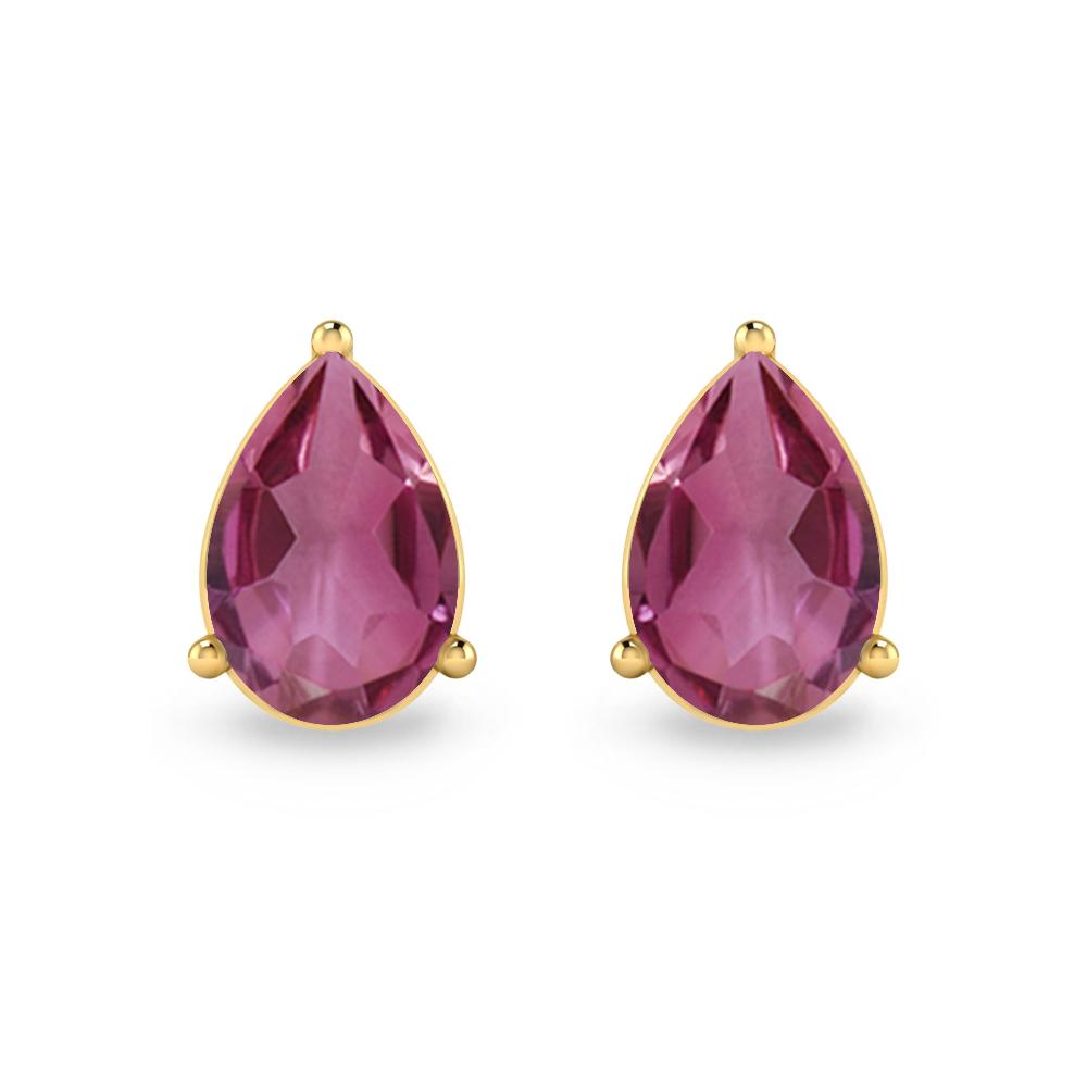 Yellow Gold - Pink Tourmaline