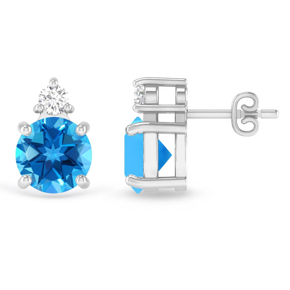 White Gold - Blue Topaz
