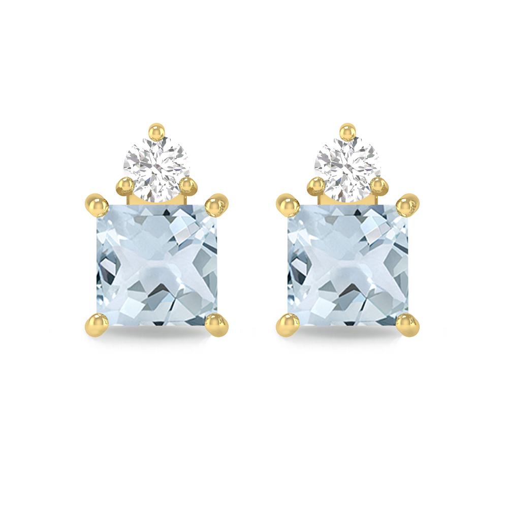 Yellow Gold - Aquamarine