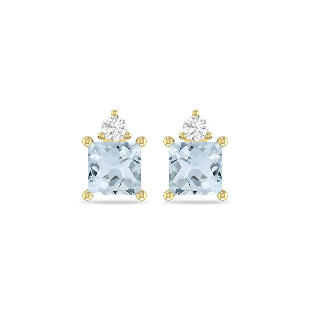 Yellow Gold - Aquamarine