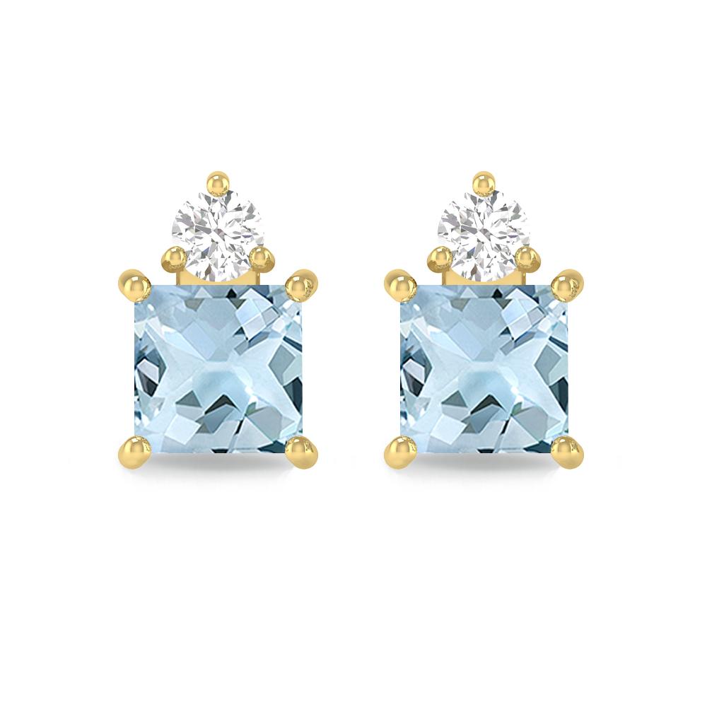 Yellow Gold - Aquamarine