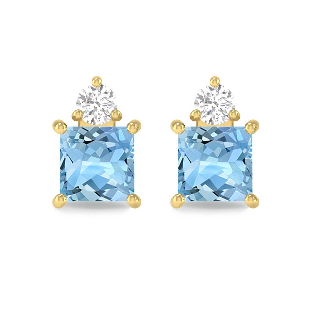 Yellow Gold - Aquamarine