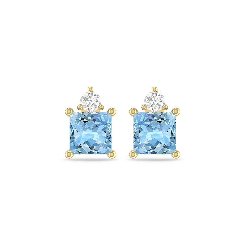 Yellow Gold - Aquamarine