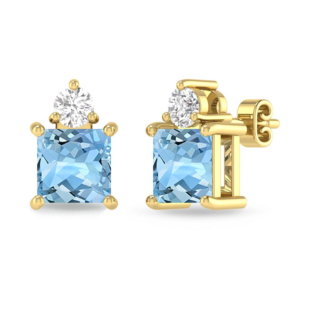 Yellow Gold - Aquamarine