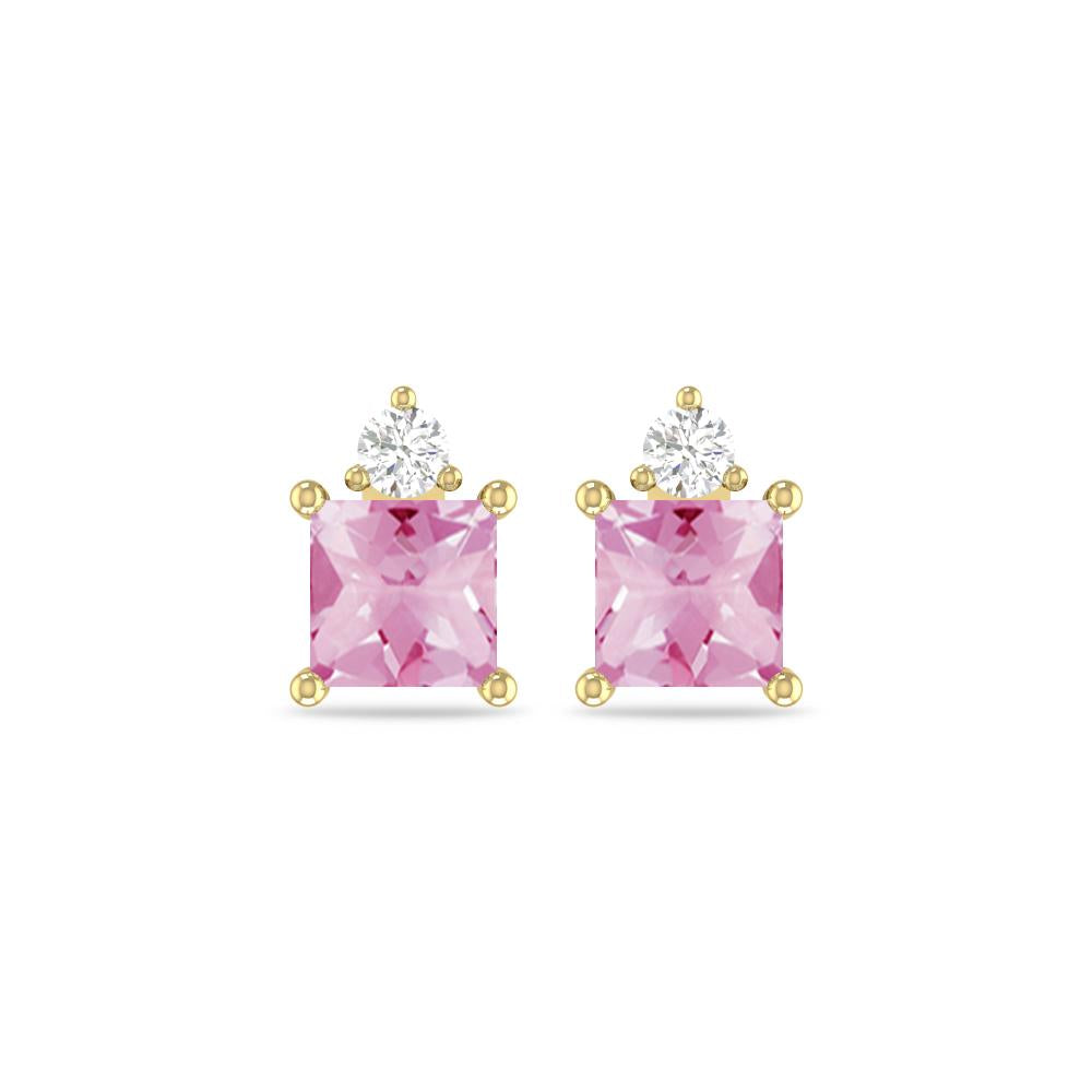 Yellow Gold - Pink Tourmaline