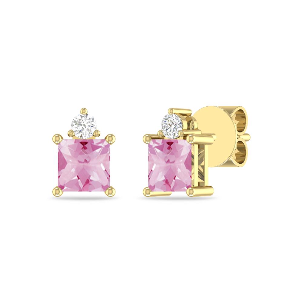Yellow Gold - Pink Tourmaline