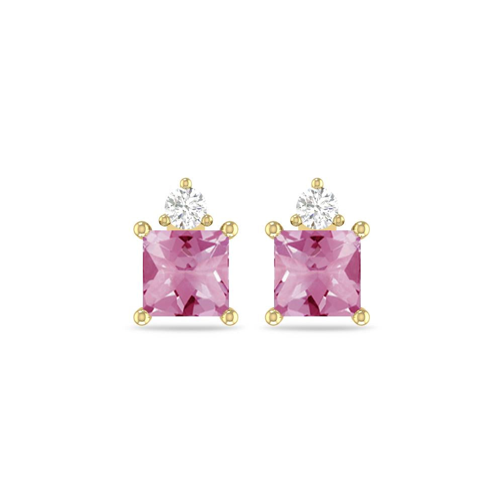 Yellow Gold - Pink Tourmaline