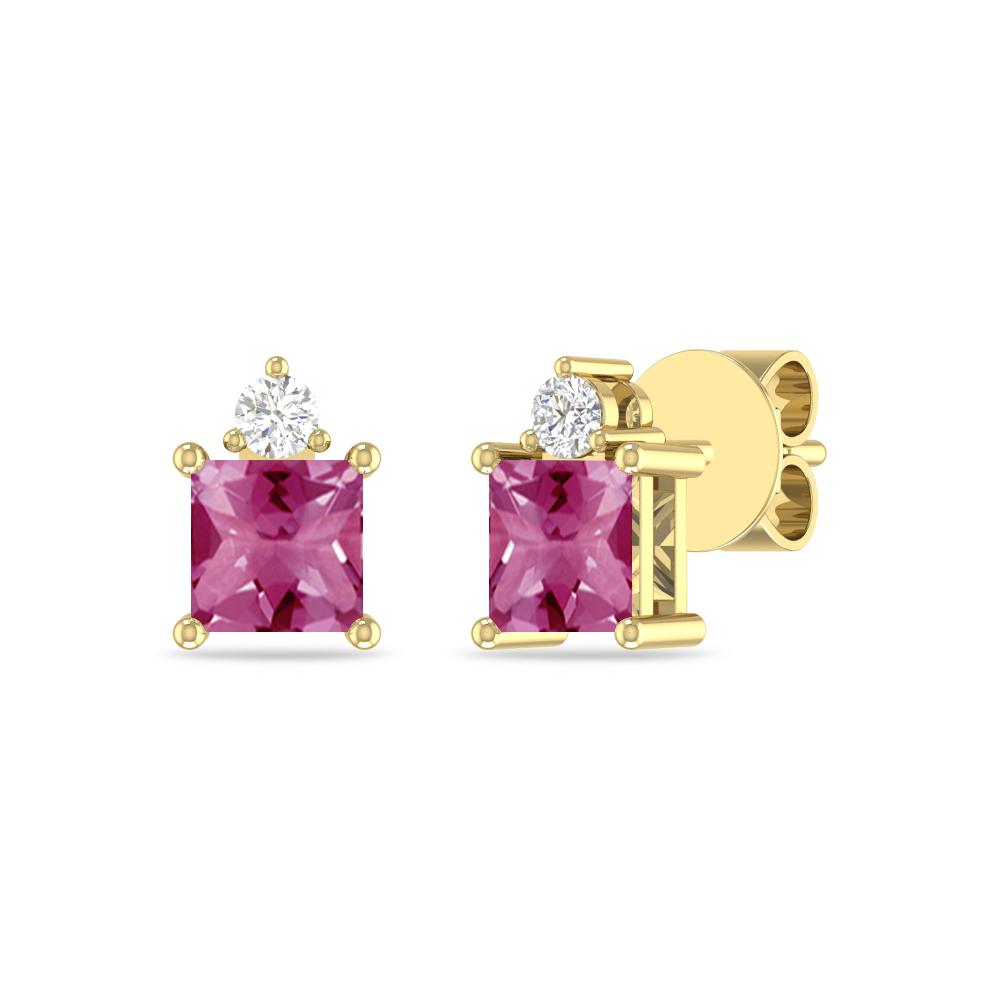 Yellow Gold - Pink Tourmaline