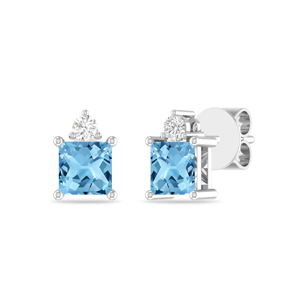 White Gold - Blue Topaz