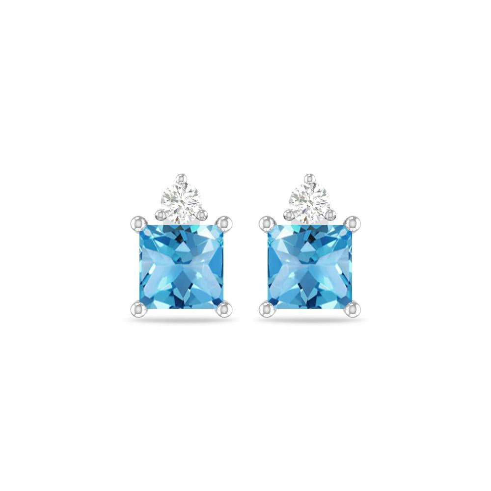 White Gold - Blue Topaz