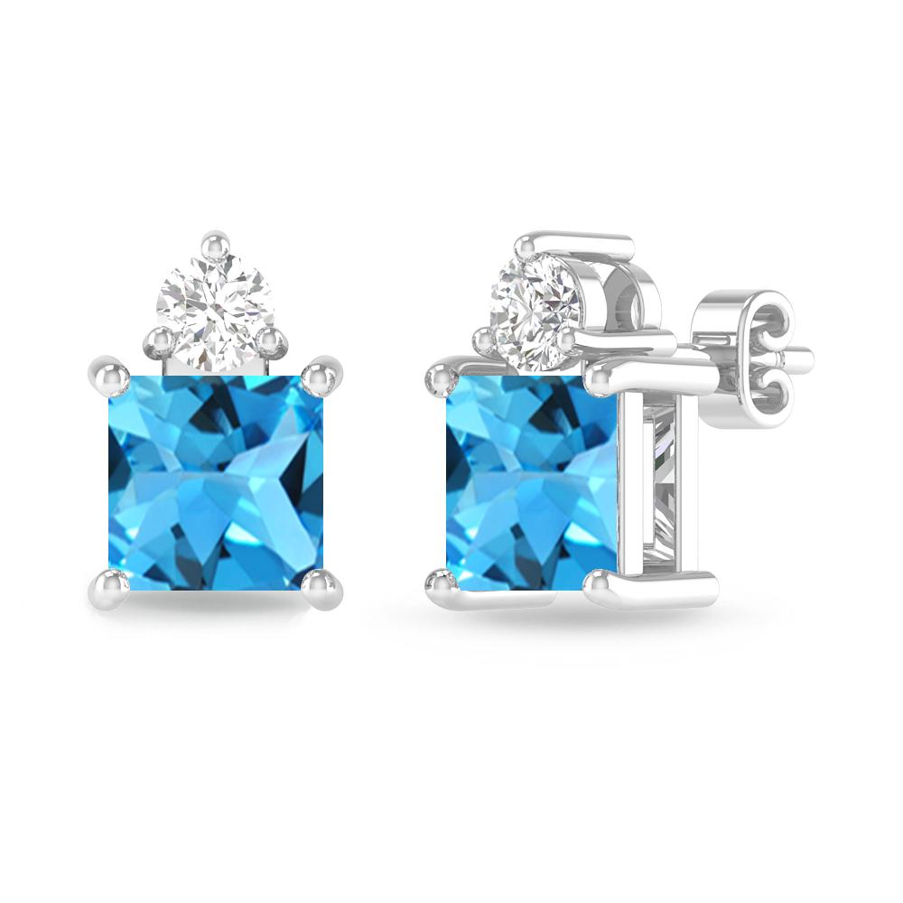 White Gold - Blue Topaz